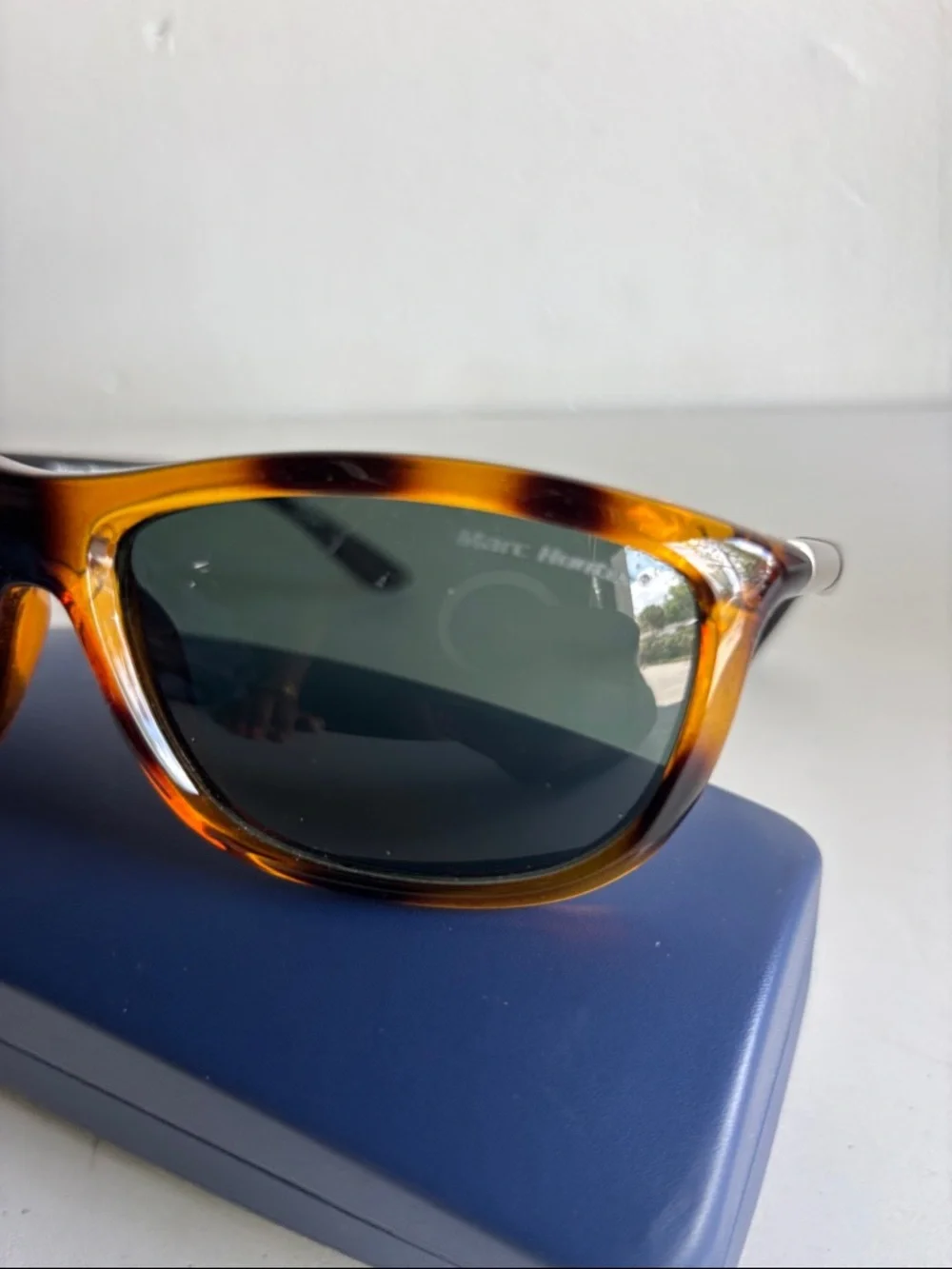 Marc Hunter Tortoise Sunglasses with Gray Lenses